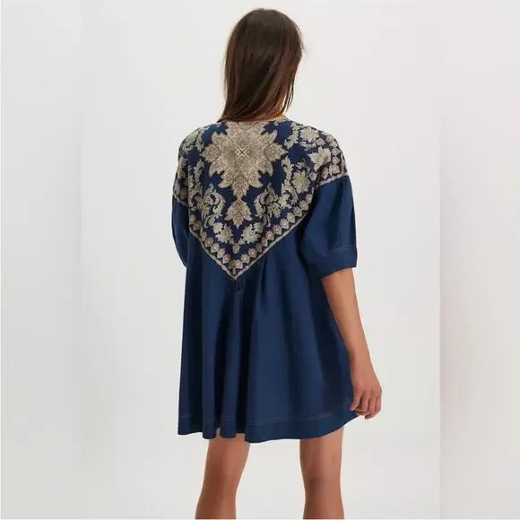 Free People Orson Mini Dress L